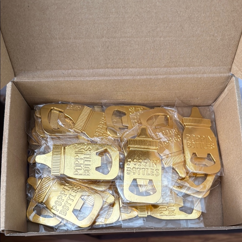 Gold Bottle Opener Baby Shower Party Favors